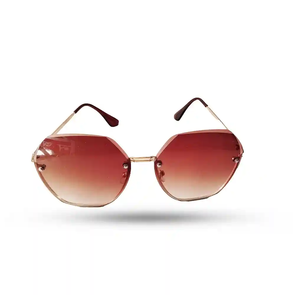 New Rimless Square Sunglasses Fashion Sunglasses Women Tide Glasses Pink Brow