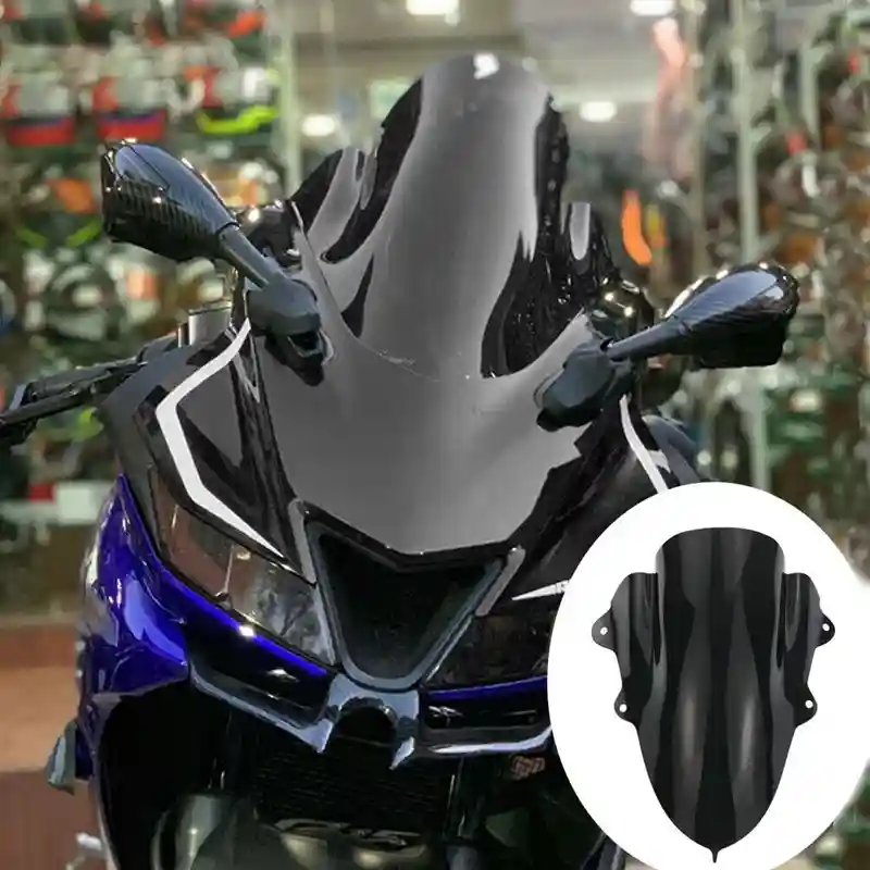 Motorcycle Windshield Windscreen for Yamaha R15 v2 dark smoke